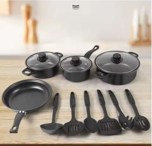 13-Piece Cookware Pots and Pans Set High Performance Non-Stick Cookware for Induction and Stovetops