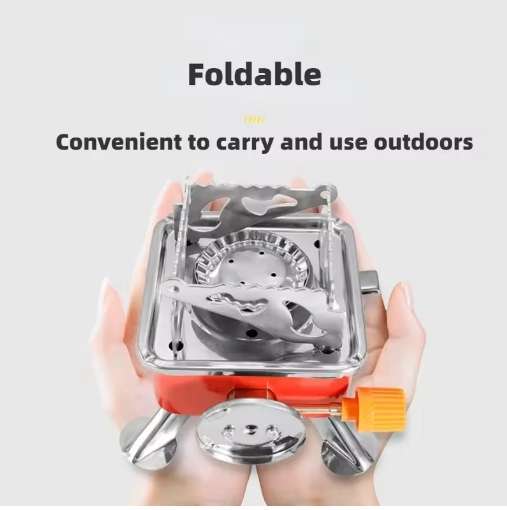 Camping Foldable Gas Stove with Mini Storage bag
