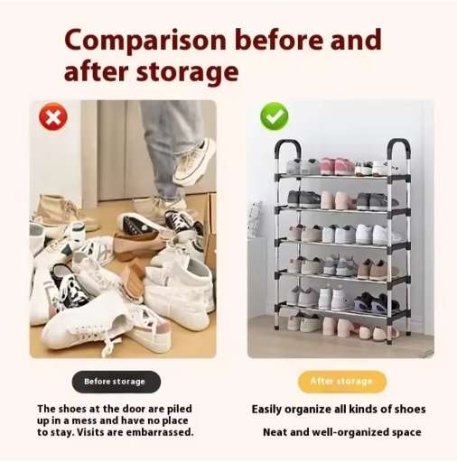 Senza 6 Tier Shoe Storage Organizer Rack