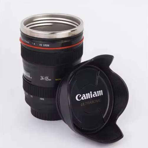 Classy Camera Lens Style Thermo- Stainless Steel Cup