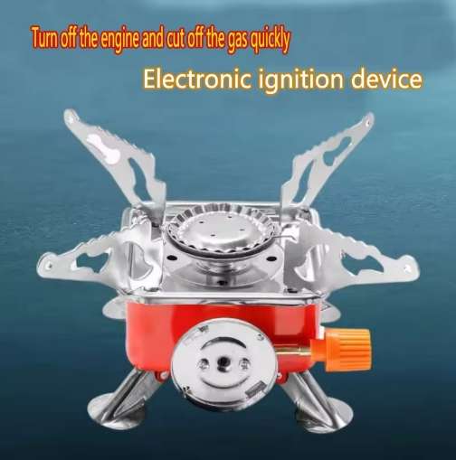 Camping Foldable Gas Stove with Mini Storage bag