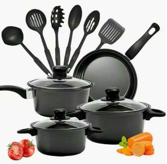 13-Piece Cookware Pots and Pans Set High Performance Non-Stick Cookware for Induction and Stovetops
