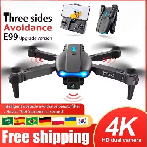 E99 - Foldable Dual Lens Drone With Precision Flight Control