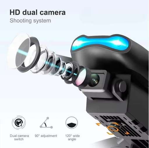E99 - Foldable Dual Lens Drone With Precision Flight Control