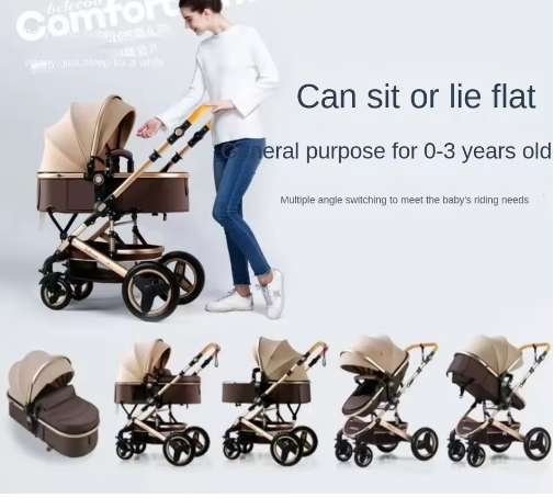Baby Stroller 2 in 1 Foldable Pram