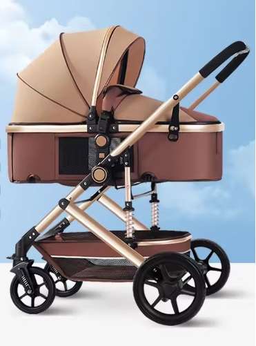 Baby Stroller 2 in 1 Foldable Pram