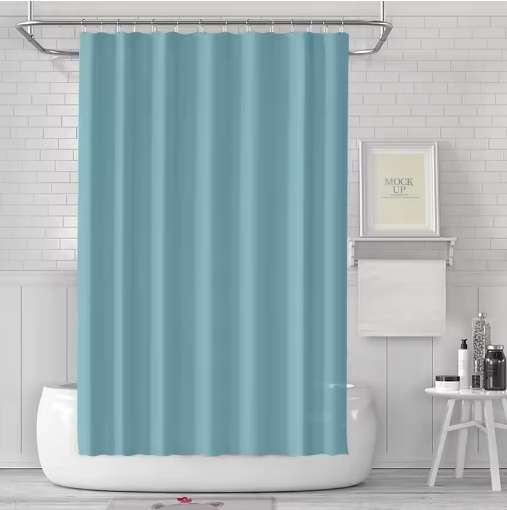 Waterproof and mildew resistant solid color EVA shower curtain -180cm × 180