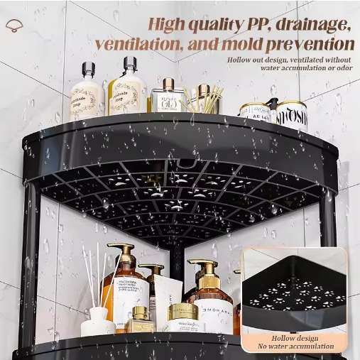 Multi Functional 4 Tier Corner Storage Movable Corner Shelf Rack