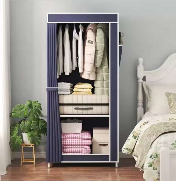 Canvas Double Storage Wardrobe