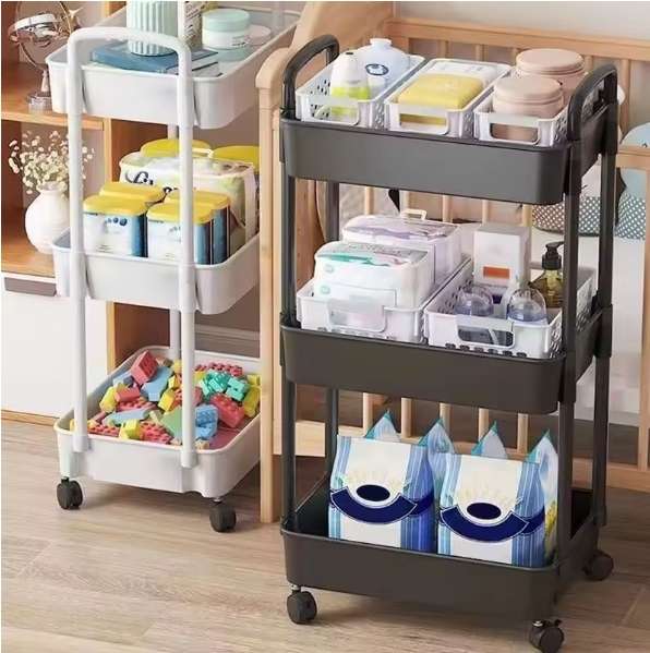 Kitchen Organizer And Storage Rack Household Cart With Wheels