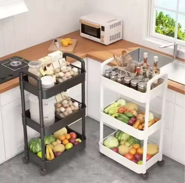 Kitchen Organizer And Storage Rack Household Cart With Wheels