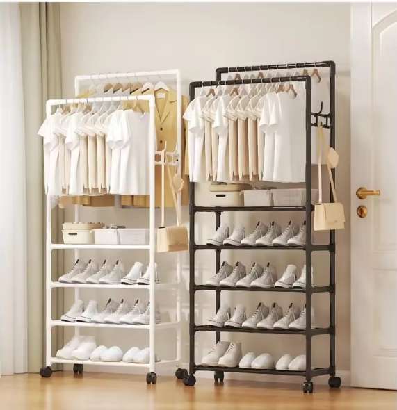 Multifunctional Movable Double Rod Rack