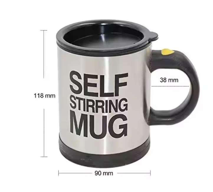 Self stirring mug