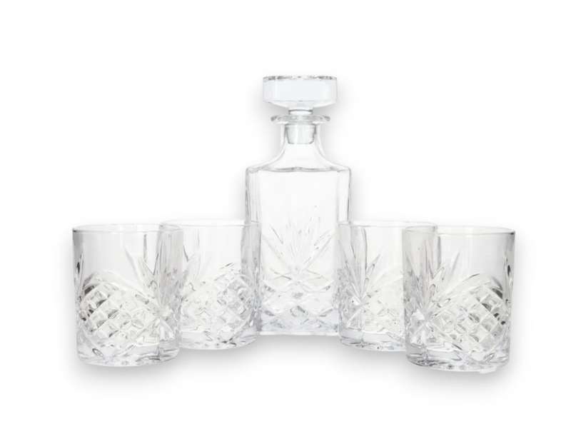 5Pieces Set Whisky Decanter & Glasses