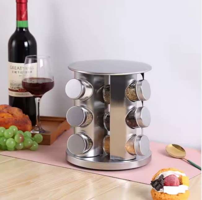 12 Piece Revolving Spice Rack Set