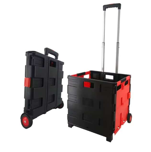 Multifunctional Folding Portable Storage Cart with Wheels