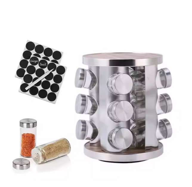 12 Piece Revolving Spice Rack Set
