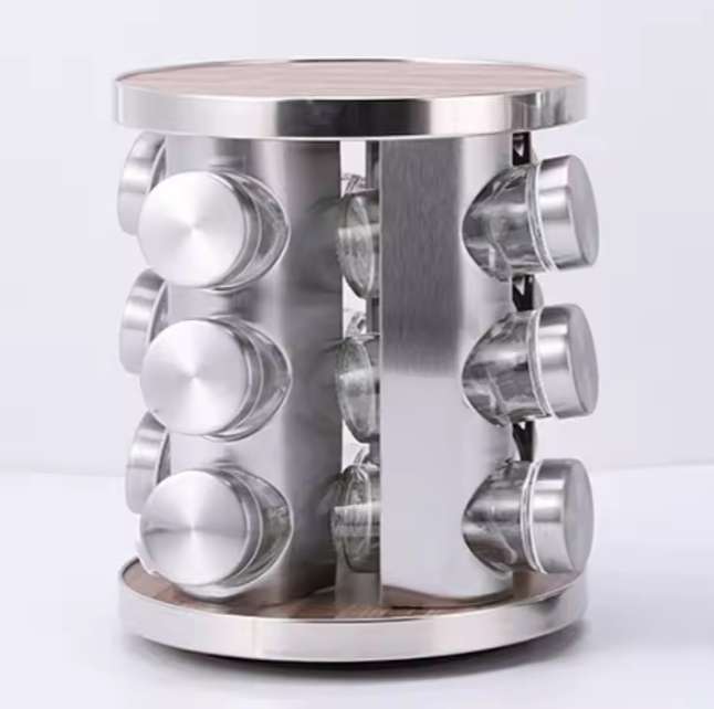 12 Piece Revolving Spice Rack Set
