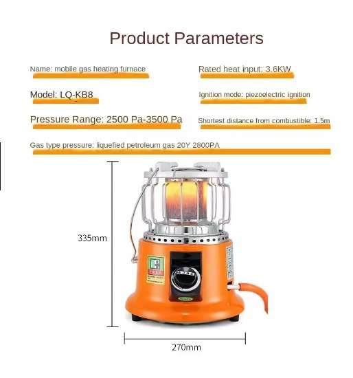 2 in 1 Portable Gas Heater & Stove Outdoor n Indoor
