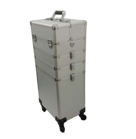4 In 1 Professional Makeup Aluminium Portable Cosmetics Travel Case