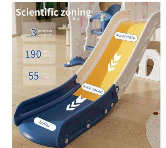 Slide and Swing Playset for Toddlers