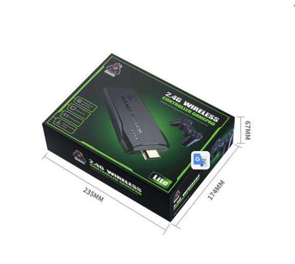 2.4G 4K Ultra HD HDMI Game Stick + 2 x Wireless Controllers Gamepad