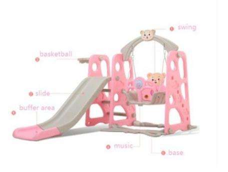 Kids 3-in-1 Swing and Slide Set