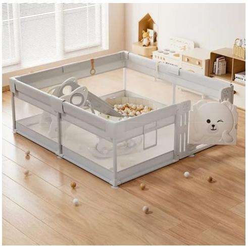 2-in-1 Baby Fabric Indoor Children's Playpen Fence