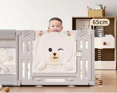 2-in-1 Baby Fabric Indoor Children's Playpen Fence