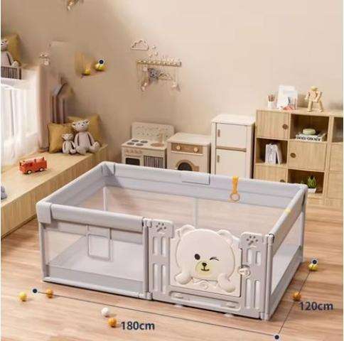 2-in-1 Baby Fabric Indoor Children's Playpen Fence