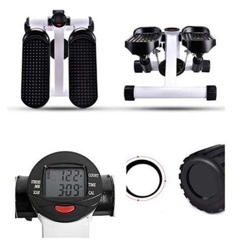 Digital Mini Stepper Premium With Arm Stretcher - Black