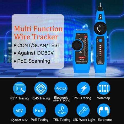 CAT5 CAT6 & Telephonic Multifunction Network Cable Tester For Home & Office
