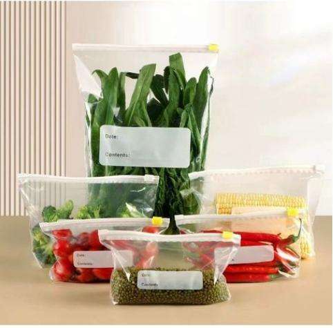 Slip Lock Storage Bags - 3 Sizes Available for Convenient Storage