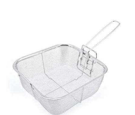 Square Stainless Steel Deep Fry Basket