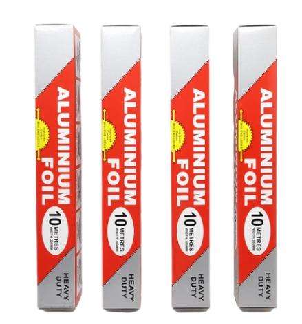 4 Rolls 10m Aluminium Foil Heavy Duty