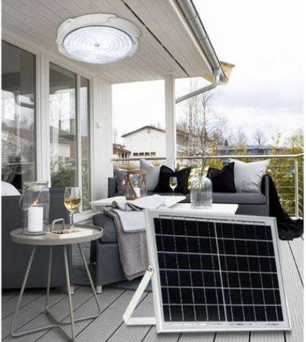 40W Round Solar Ceiling Light with Solar Panel PM-57