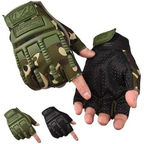 2 Pairs Outdoor Sports Half Finger Gloves
