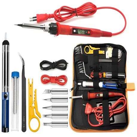 80W Electronic Soldering Iron Set LED Display Adjustable Temperature DIY