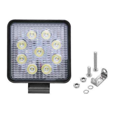 27W 8.5CM Square LED SUV Bakkie 4x4 Boat Motorcycle Headlight Spotlight
