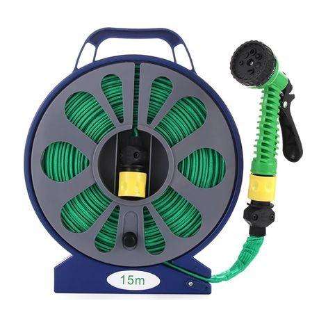 50FT 15M Retractable Garden Watering Turntable Flat Hose Pipe RF-21