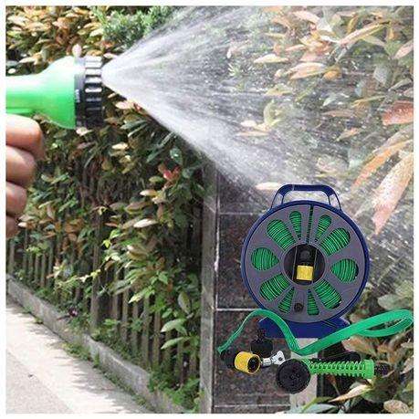 50FT 15M Retractable Garden Watering Turntable Flat Hose Pipe RF-21