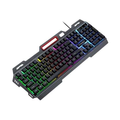 T-WOLF T16 Metal illuminous Wired Keyboard