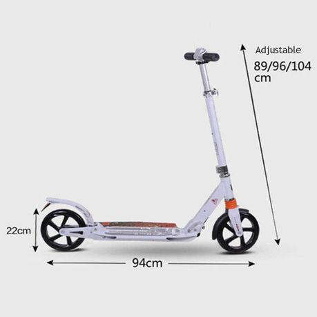 Adjustable Folding Scooter with Smart Brake System Handlebar