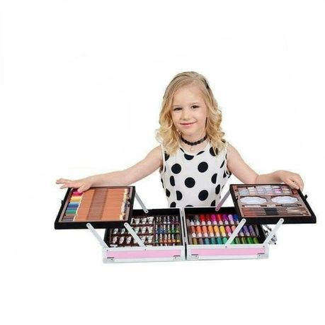 145Pc Unicorn Kids Painting and Drawing Art Set With Aluminum Case