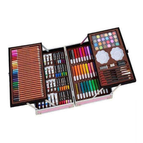 145Pc Unicorn Kids Painting and Drawing Art Set With Aluminum Case