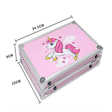 145Pc Unicorn Kids Painting and Drawing Art Set With Aluminum Case