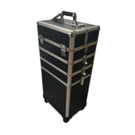 4 In 1 Professional Makeup Aluminium Portable Cosmetics Travel Case