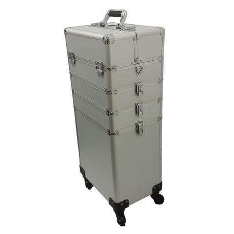 4 In 1 Professional Makeup Aluminium Portable Cosmetics Travel Case