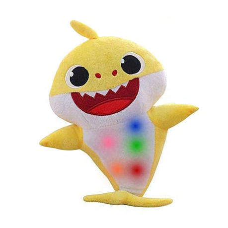 Led Light Singing Baby Shark Doll Children Soft Plush Toy