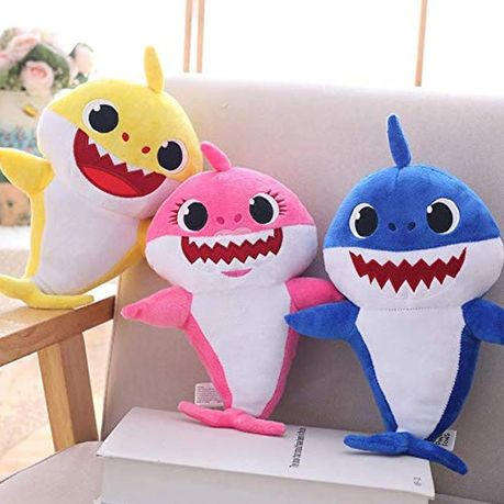 Baby Shark Soft Singing Light Up Plush Toy Blue - 2 Piece